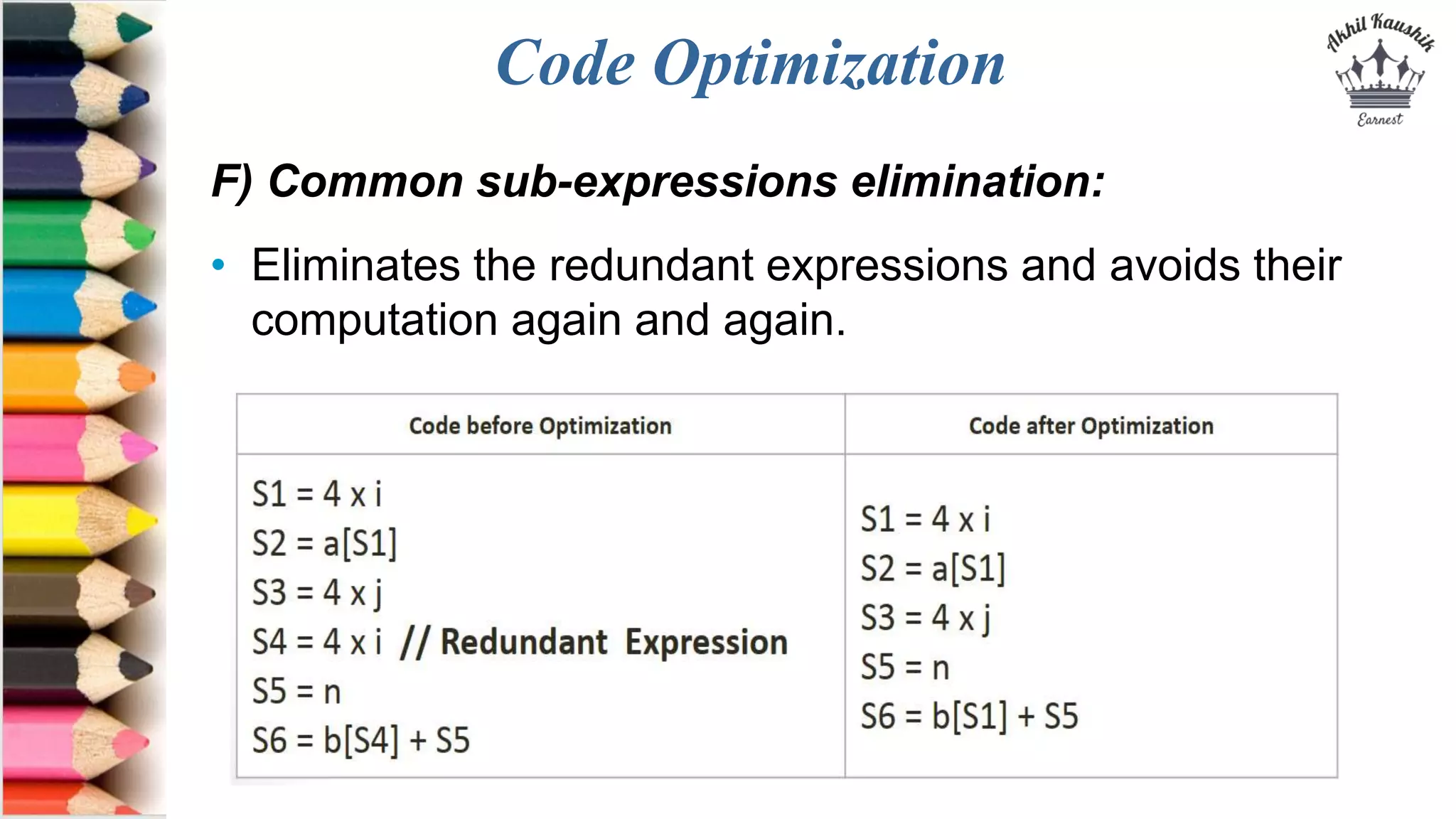 Code Optimization | PPTX