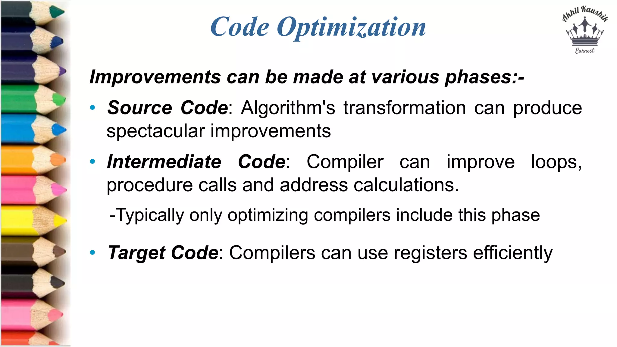 Code Optimization | PPTX