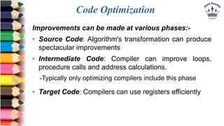 Code Optimization | PPTX