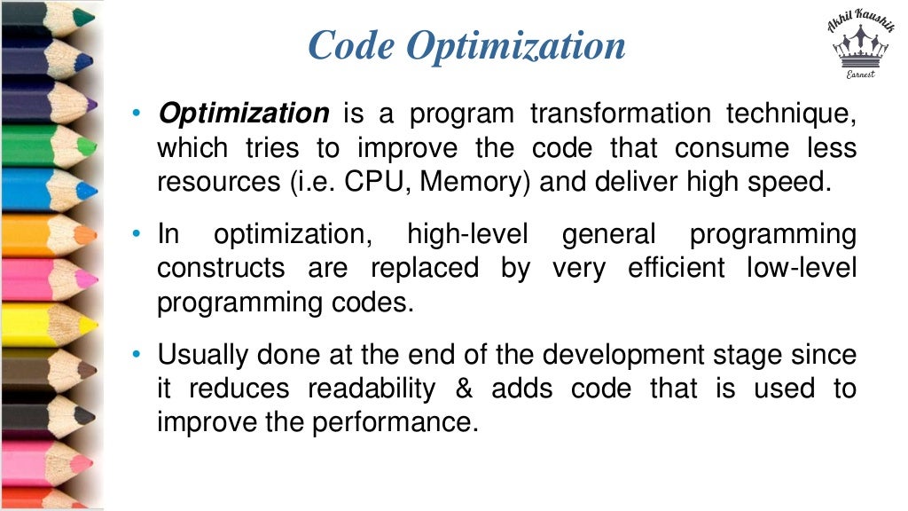 Code Optimization