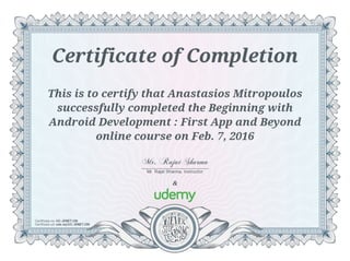 beginning with android development