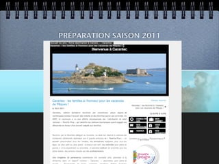 PRÉPARATION SAISON 2011

     SITE INTERNET
 