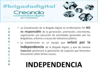 La #brigadadigital se fortalece: estrategia, independencia y formas de participación