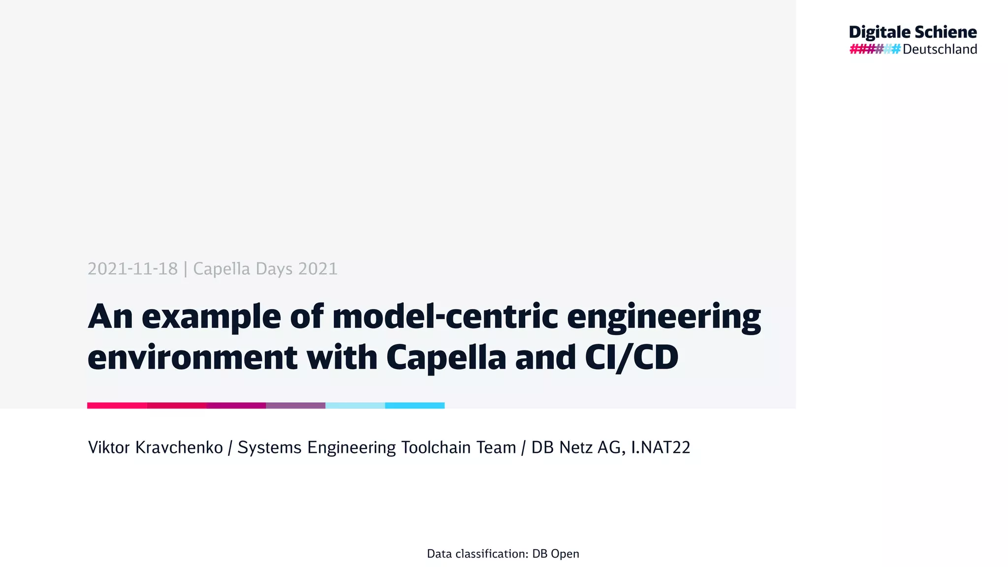 Capella Days 2021 | An example of model-centric engineering environment ...