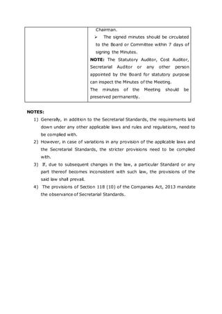 Secretarial Standards- 1&2 | DOCX
