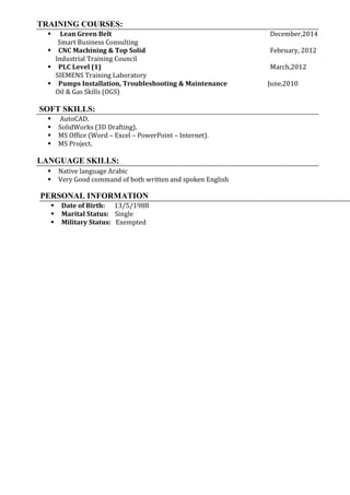 Ahmed Refaat CV | PDF