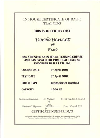 certif Kombi 3 2001