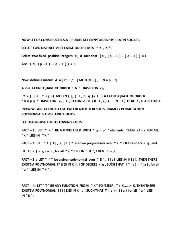 Ncm Lecture Notes On Latin Squares 27 Ncm Lecture Notes On Latin Squares 27