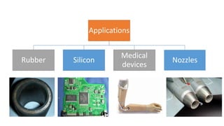 Applications
Rubber Silicon
Medical
devices
Nozzles
 