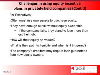 Succession Planning using Equity Incentive Plan and ESOPs | PPT