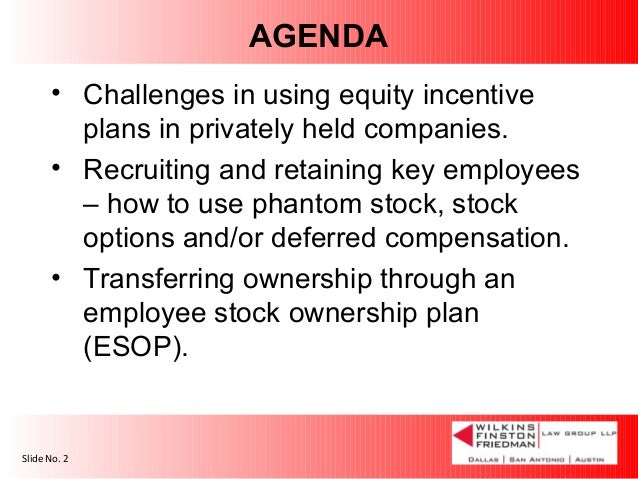 Private company stock options for employees