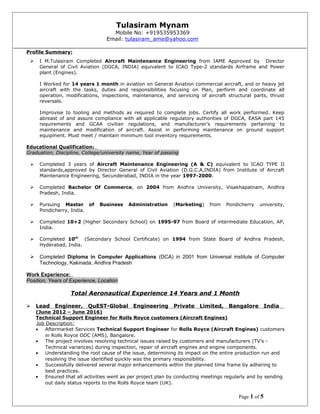 Aircraft Resume New-1 | DOC