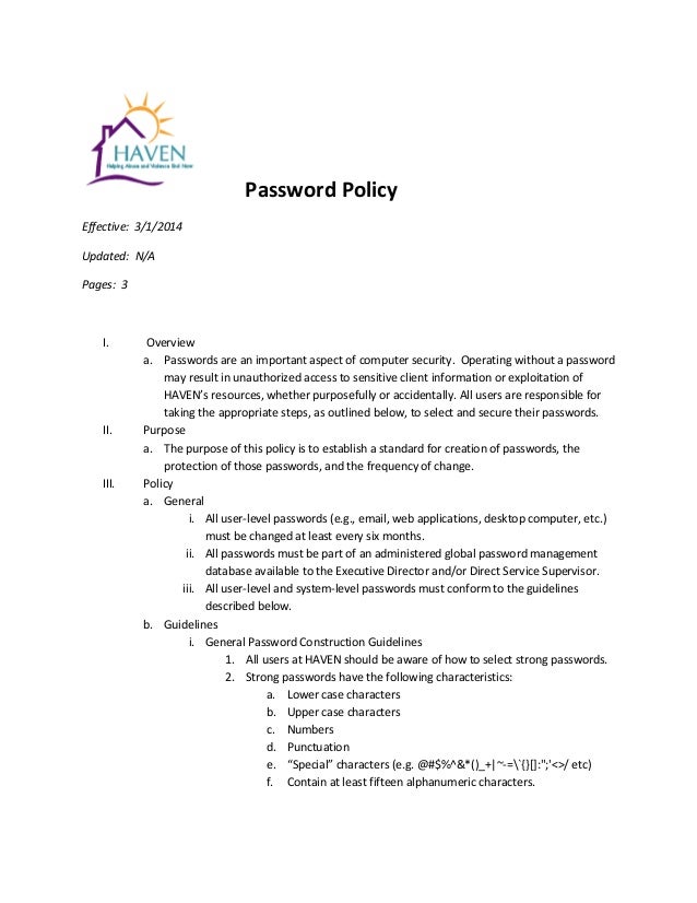 haven-password-policy