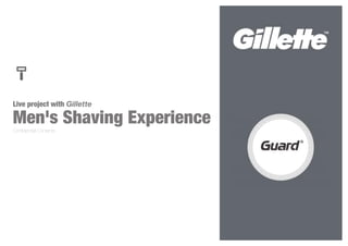 Live project with Gillette
Men's Shaving ExperienceConfidential Contents.
 
