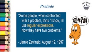 Regular Expressions | PPTX