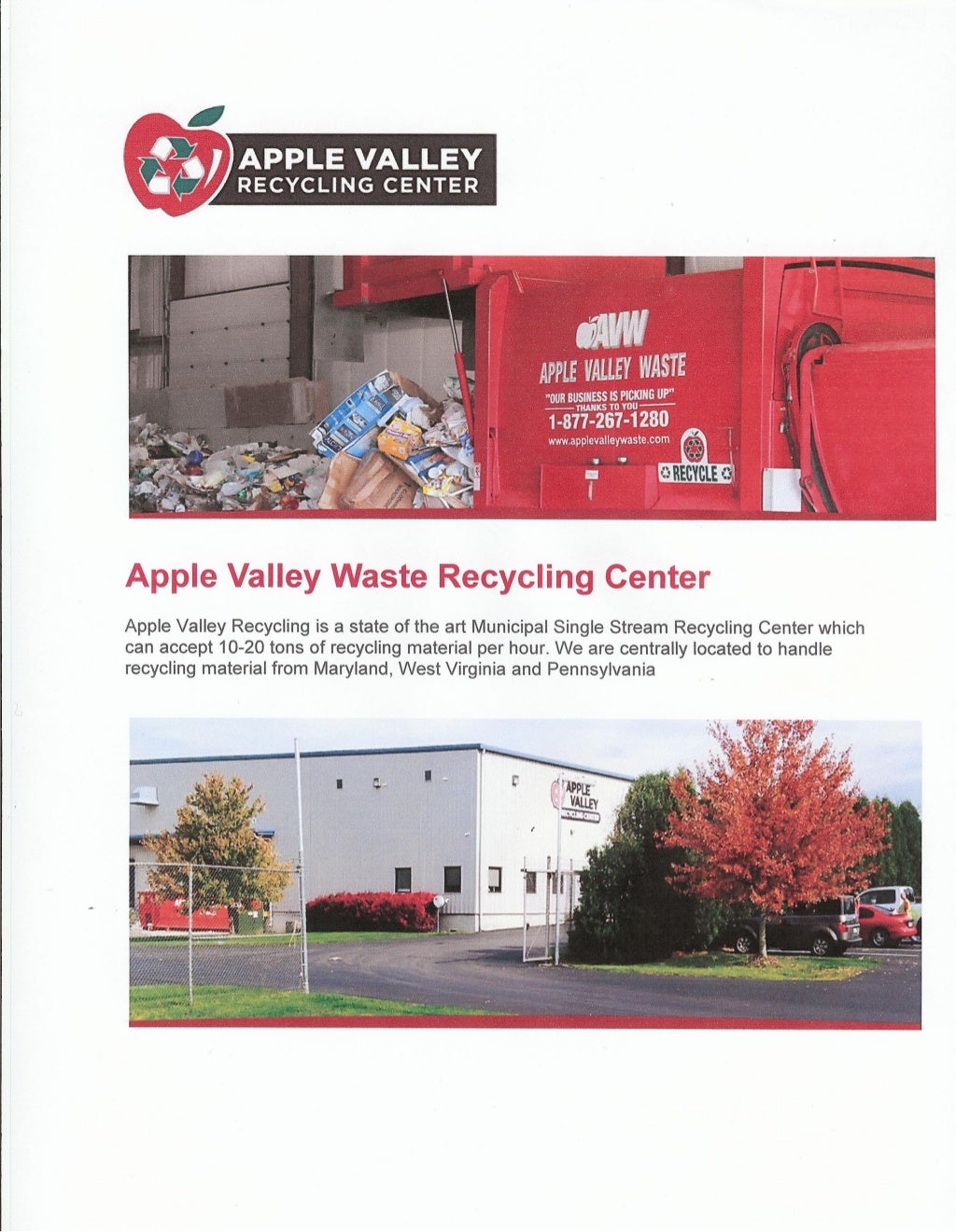 Apple Valley Waste Company Information