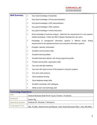 Amjad Qrieq _Oracle EBS Techno Functional Consultant - CV | DOC
