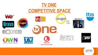 TV ONE
COMPETITIVE SPACE
27
REVOLT
 
