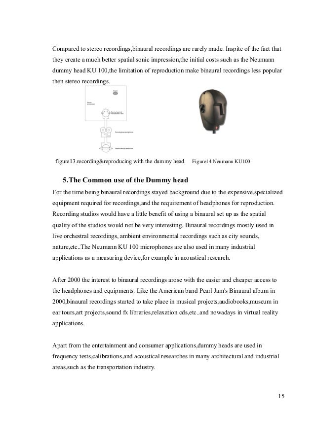binaural recording text binaural recording text
