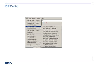 9
RBS54273
IDE Cont-d
 