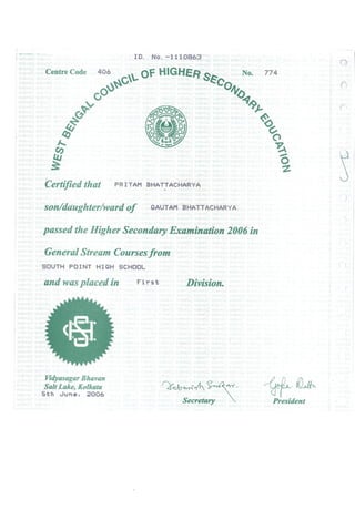 Higher Secondary Certificate