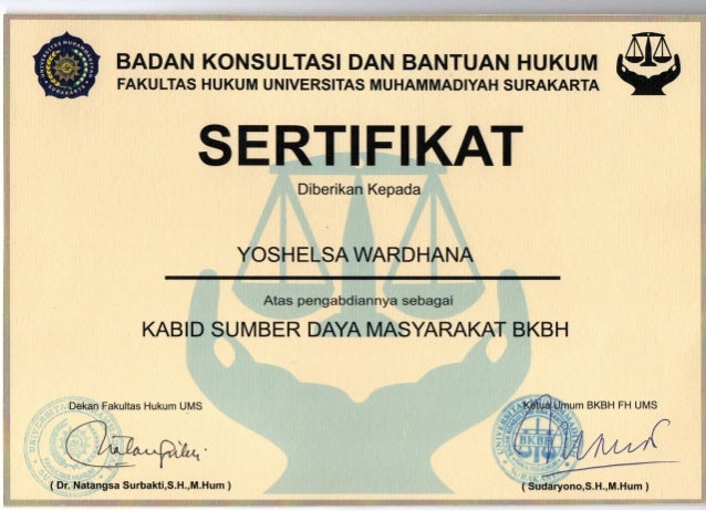 Sertifikat Sk Bkbh 2014 2015