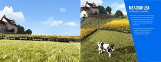 MEADOW LEA
ART DIRECTION / ILLUSTRATION
My first foray into Television Commercials,
I was asked to take 3D elements created
by Alex Mcleod and convert them into
illustrated matte painted backgrounds
for a 3D cow and canola plant to be
composited.
The grass was created and rendered
as fur, the plants were particle
instances, and the house was
simple geometric shapes.
 