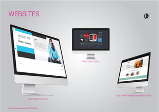 Fabian / Graphic Designer / PDF Portfolio
WEBSITES
http://fagenius.com/
http://www.delightmushroom.com/
http://ujuzi.co.ke/
 