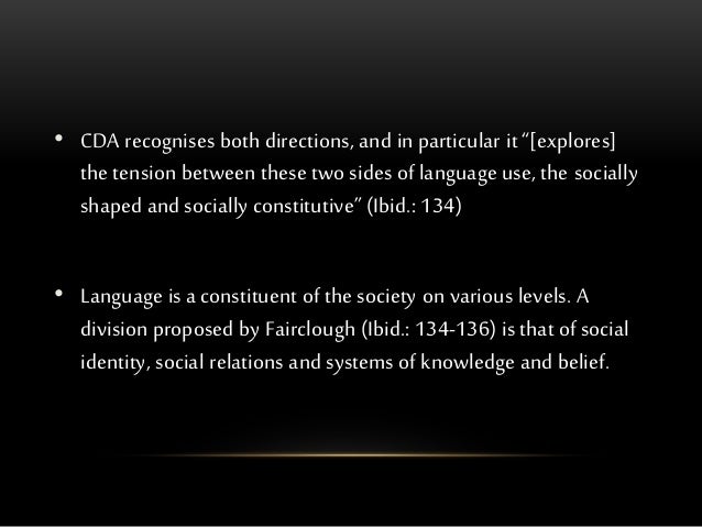 fairclough critical discourse analysis pdf