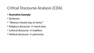 Critical Discourse Analysis: Language, Power, and Society Unveiled | PPTX