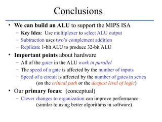 MIPS ALU and Datapath: Design and analysis | PPT