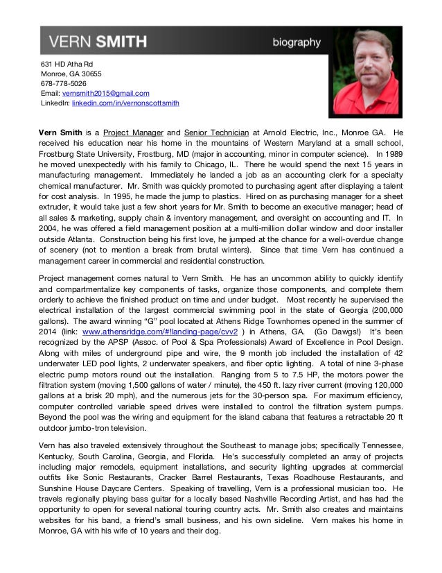 VS Bio and Resume - Vsbioandresume 1 638 