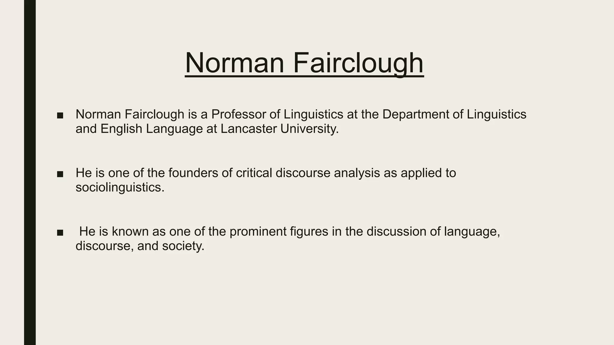 Norman Fairclough 3D Model And Critical Discourse Analysis PPTX Norman Fairclough 3D Model And Critical Discourse Analysis PPTX