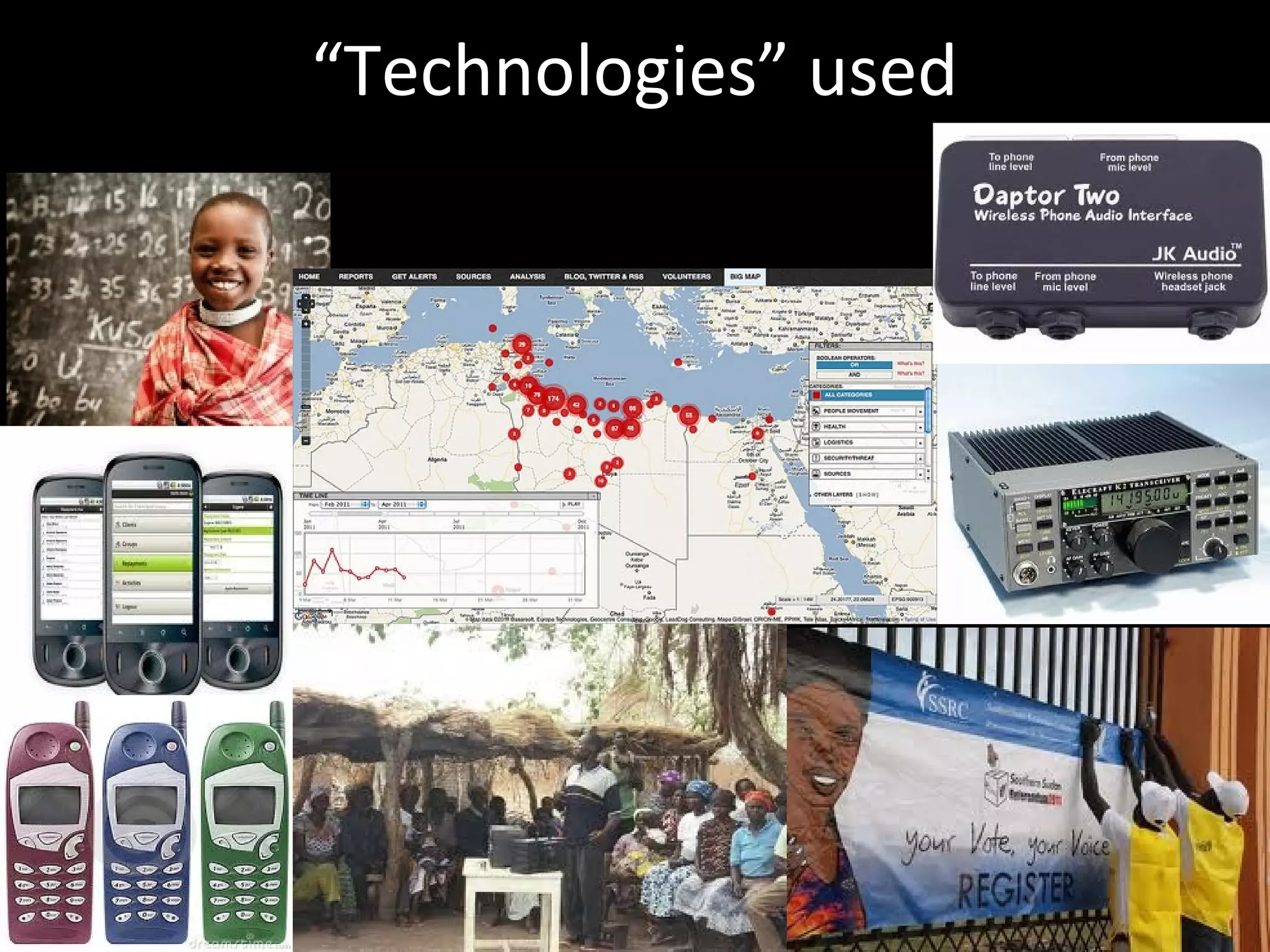“Technologies” used

 