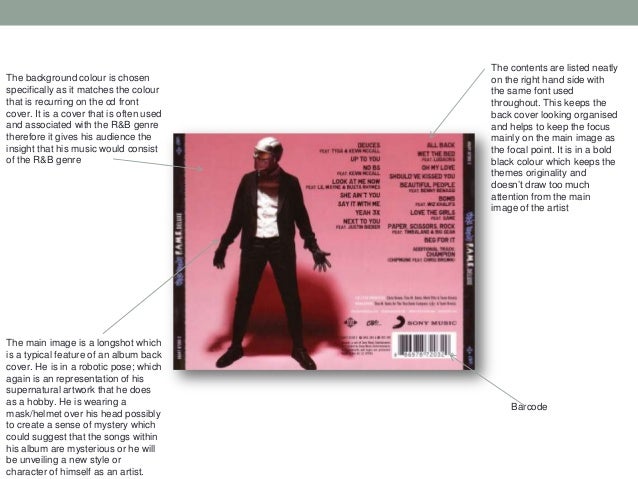 cd album front and back cover analysis cd front cover