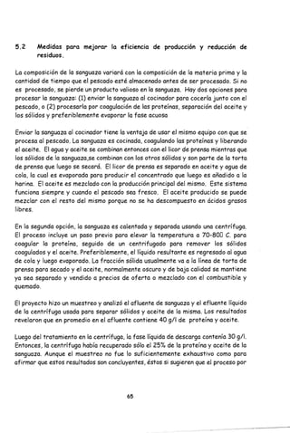 EFICIENCIA DE LOS PROCESOS DE HARINA Y ACEITE DE PESCADO 
