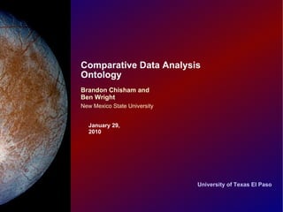 Comparative Data Analysis Ontology 