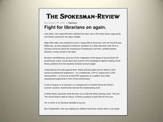 Coalition Success✓$4 MM emergency bridge funding First ever line-item for school library programs✓Policy recommendations to codify teacher-librarians and library programs as part of Washington’s Basic Education Act.