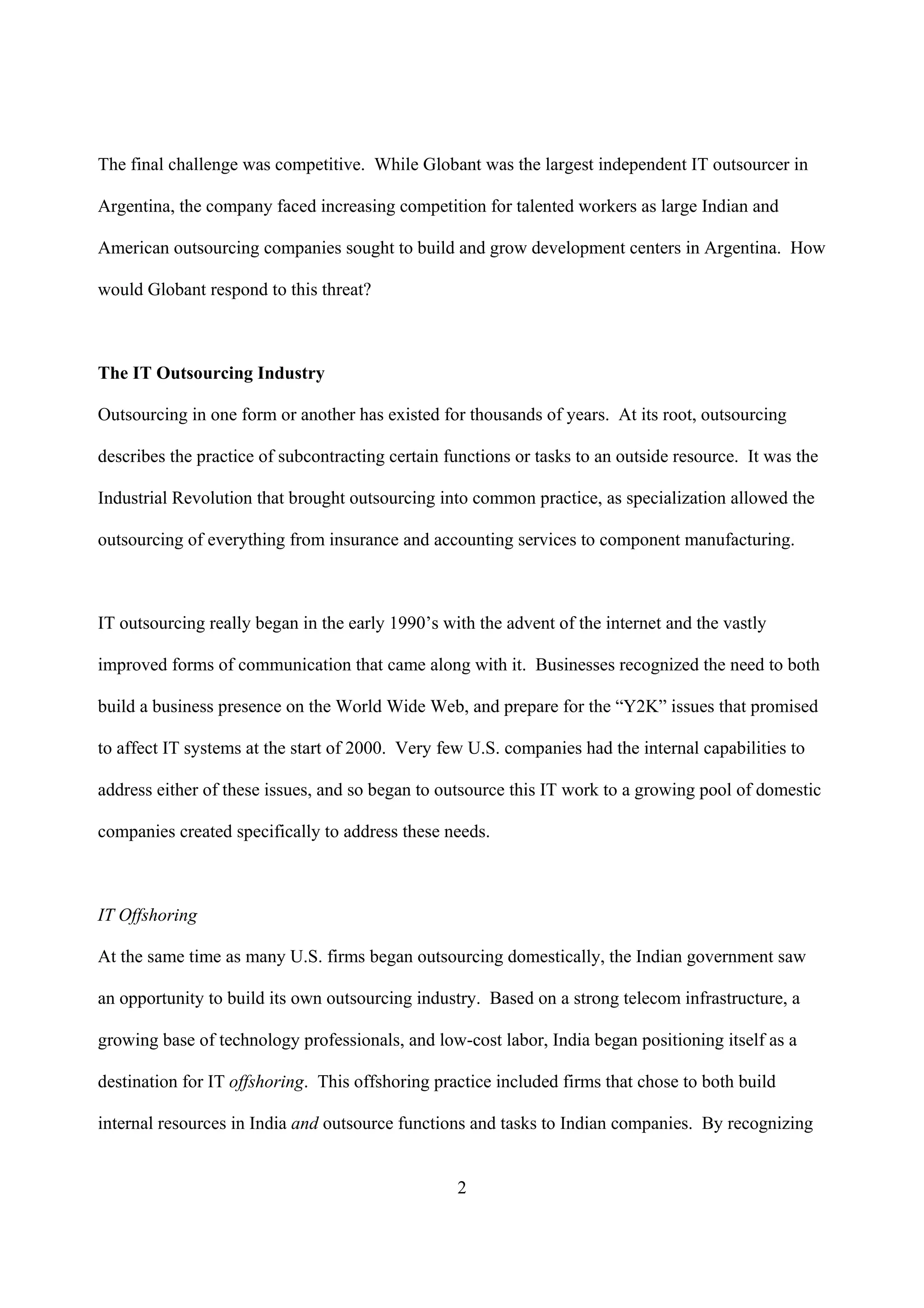 Caso Globant - MIT G-Lab Case