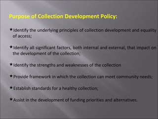 Collection Development Strategies for E- Resources in an Academic ...
