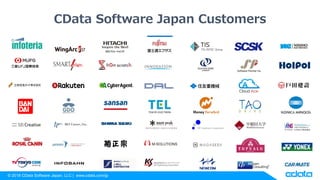 ? 2018 CData Software Japan, LLC | www.cdata.com/jp
CData Software Japan Customers
 