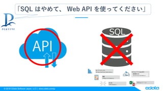 ? 2018 CData Software Japan, LLC | www.cdata.com/jp
SQL Ϥơ Web API ʹäƤ
SQL
Officeĩ`
 