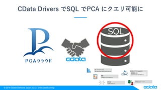 ? 2018 CData Software Japan, LLC | www.cdata.com/jp
CData Drivers SQL PCA ˥ܤ
SQL
Officeĩ`
 