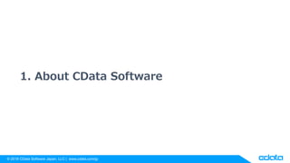 ? 2018 CData Software Japan, LLC | www.cdata.com/jp
1. About CData Software
 
