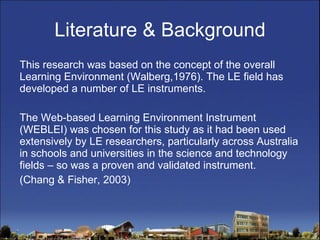 Wble AMCIS 2009 Blended Learning Presentation | PPT