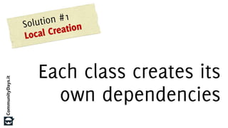 Dependency Injection in C++ (Community Days 2015)