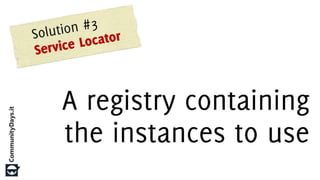 Dependency Injection in C++ (Community Days 2015)