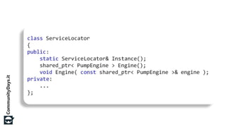 Dependency Injection in C++ (Community Days 2015)