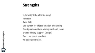 Dependency Injection in C++ (Community Days 2015)