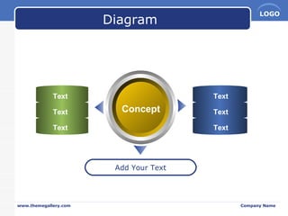 Diagram Concept Add Your Text Text Text Text Text Text Text 